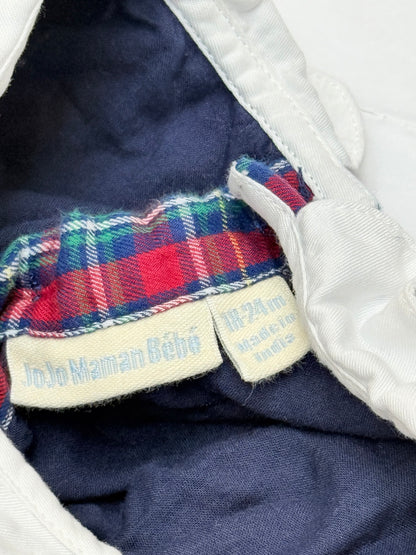 JoJo Maman Bebe Plaid Smocked Dress 18-24M