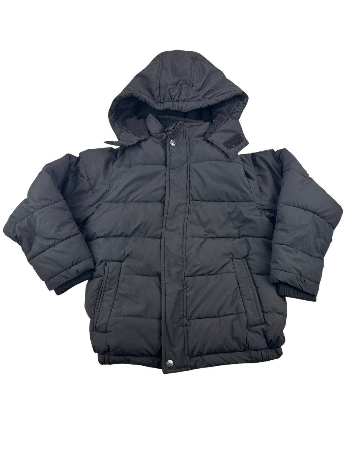 Nautica Black Hooded Puffer Jacket Size 8