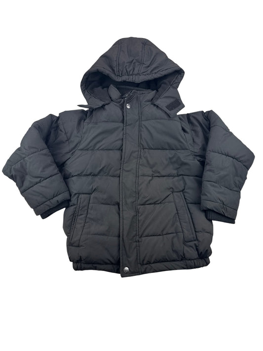 Nautica Black Hooded Puffer Jacket Size 8