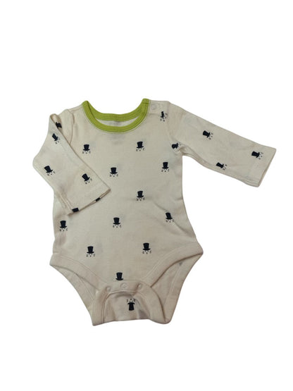 Baby Gap Top Hat Print Bodysuit 0-3m