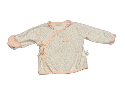 Mikobomi Floral Pink Wrap Top 0-3m