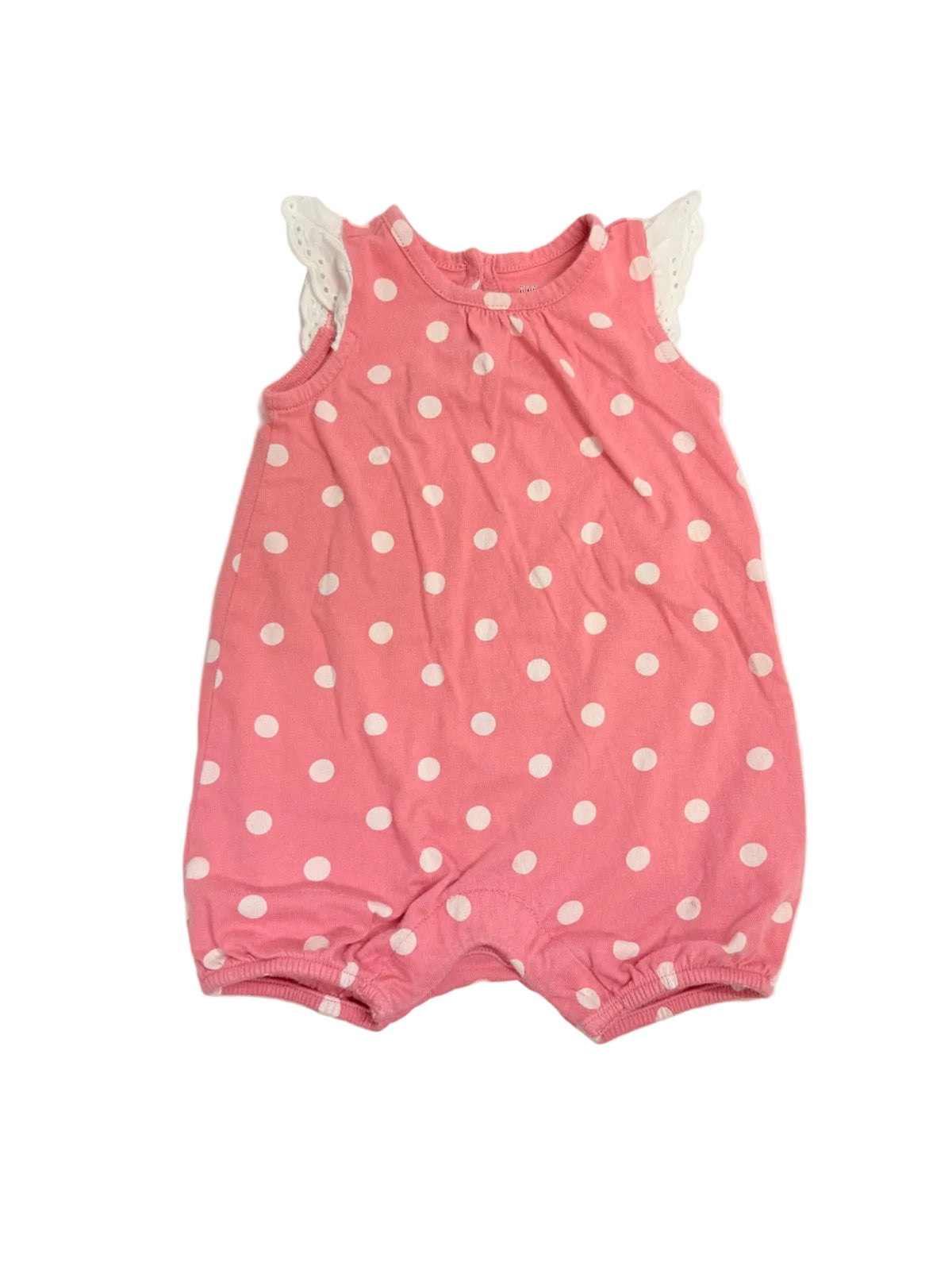 Baby Gap Pink Polka Dot Romper 3-6M