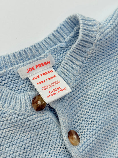 Joe Fresh Light Blue Knit Cardigan 6-12m