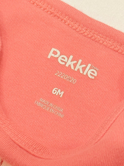 Pekkle Coral Flower Bodysuit 6M