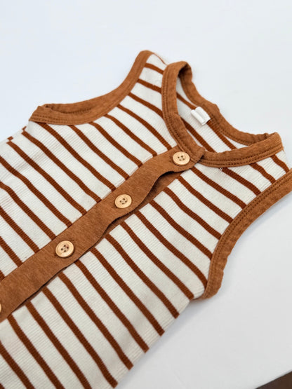 Unknown Striped Baby Romper Size 80