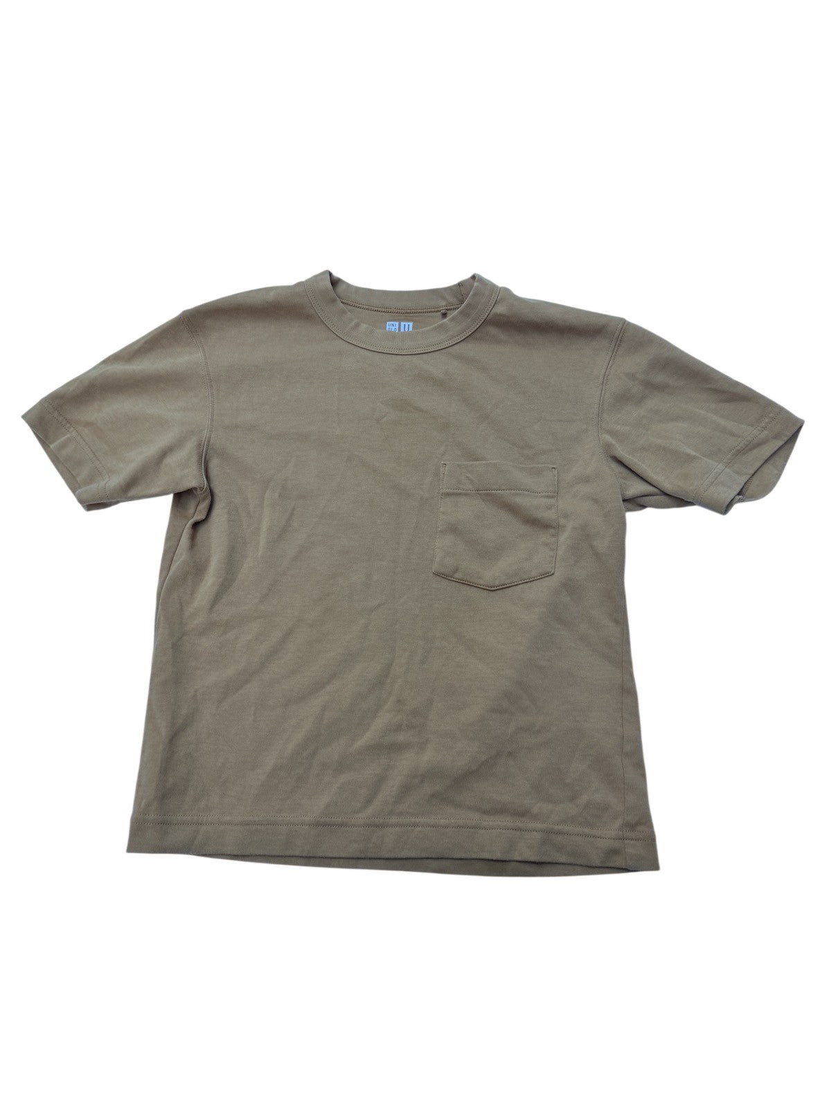 Uniqlo Mustard Pocket T-Shirt 7-8