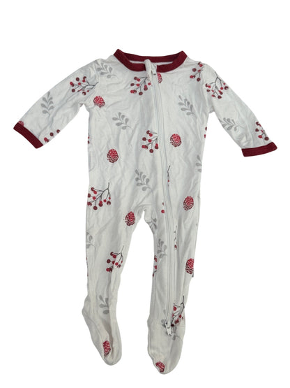 Kyte Pinecone Berries Footed Sleeper NB