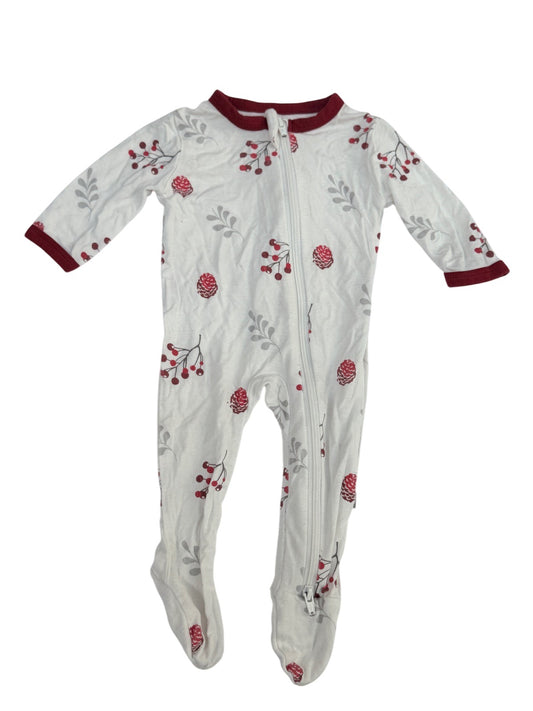 Kyte Pinecone Berries Footed Sleeper NB