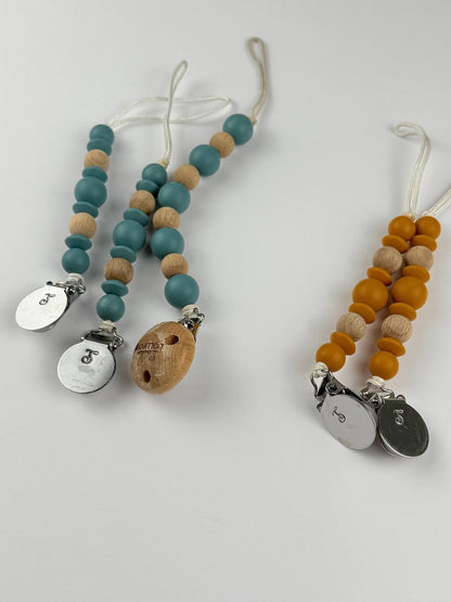 Loulou Lollipop 5-Piece Silicone Pacifier Clips Set
