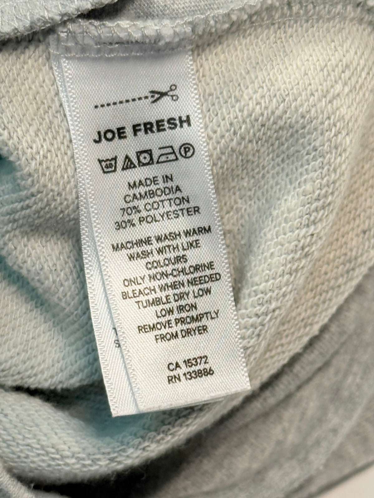 Joe Fresh Grey Zip Hoodie Toddler Size 3