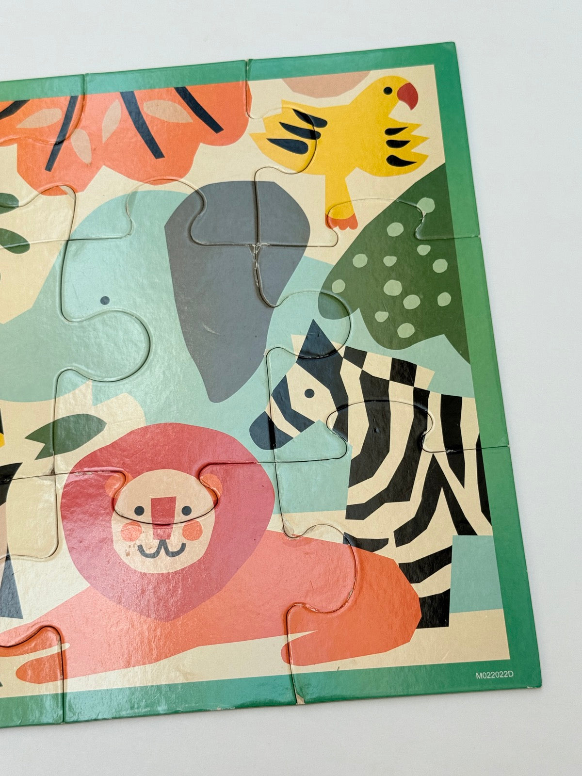 Mudpuppy Zoo Animals Pouch Puzzle 12pc