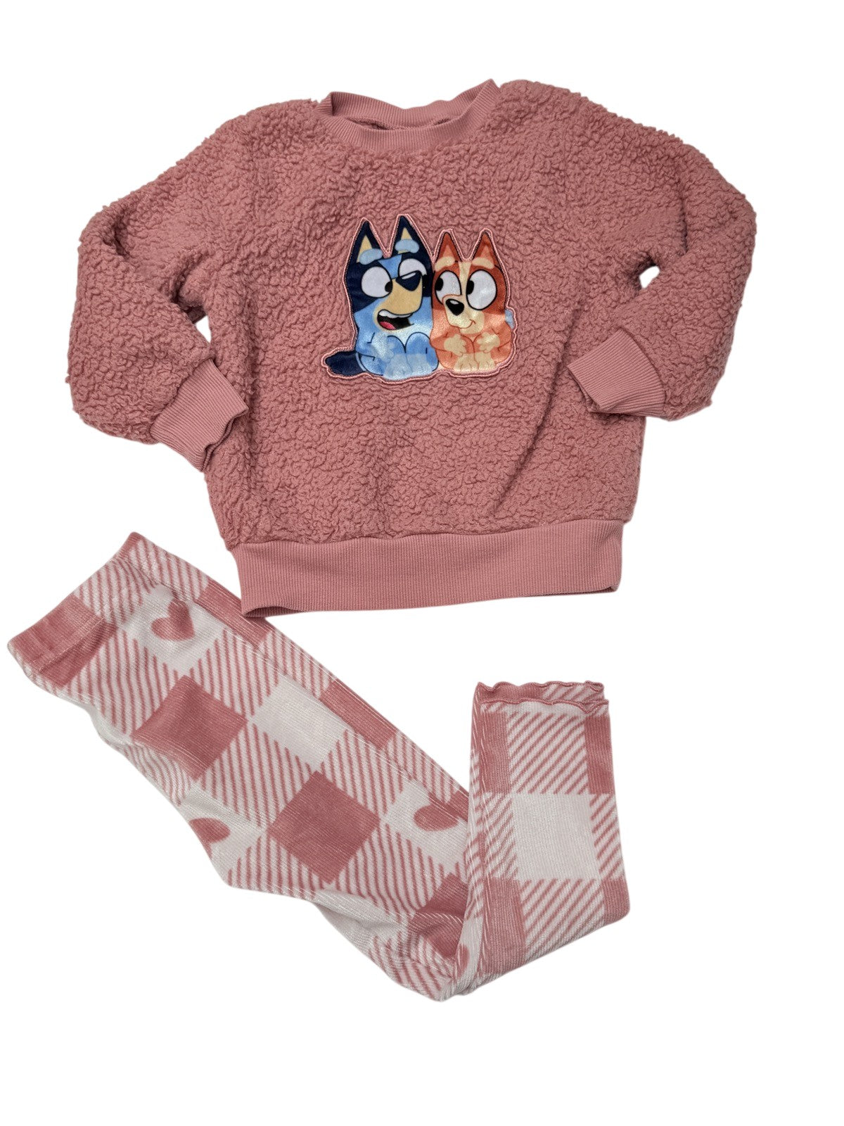 Bluey Sherpa Sweatshirt & Leggings Set 3T