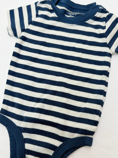 Carter's Navy Striped Bodysuit 9M