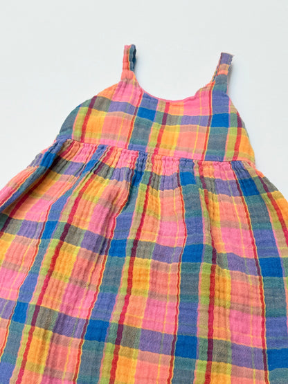 Old Navy Plaid Cotton Sundress 2T
