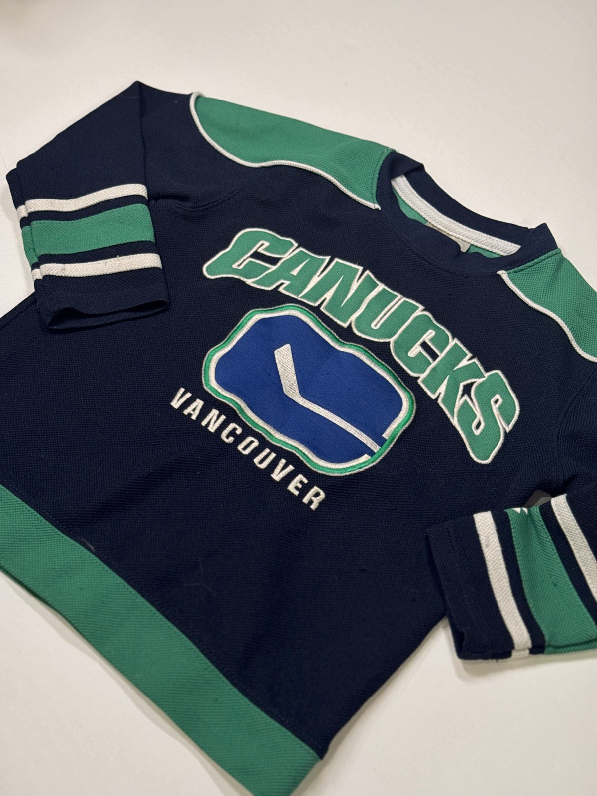 Mighty Mac Vintage Vancouver Canucks Crew Neck Sweatshirt Size 6