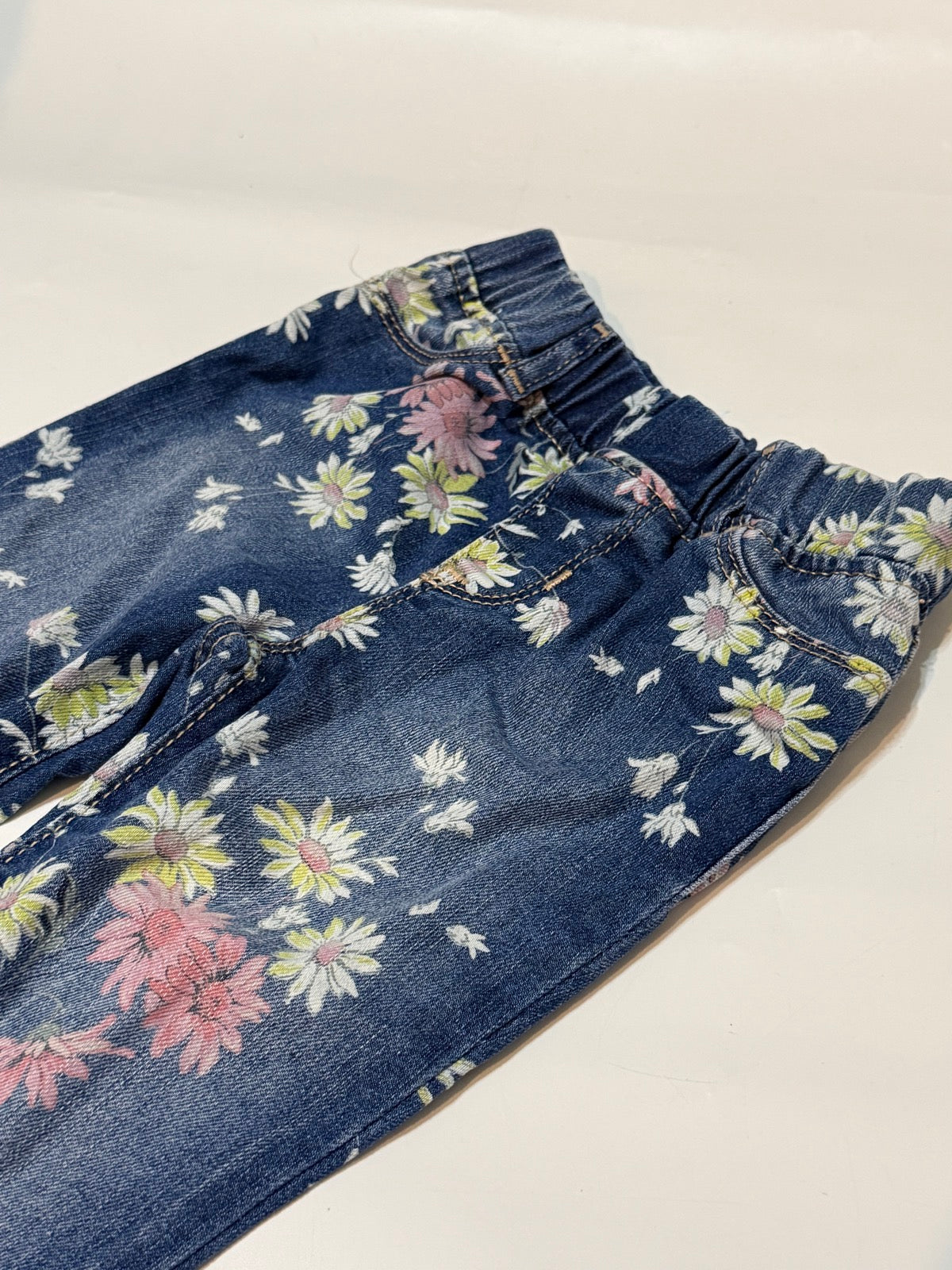 Gap Denim Floral Print Jean Leggings 3T