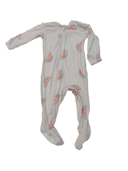ZippyJamz Watermelon Footed Sleeper 3-6M