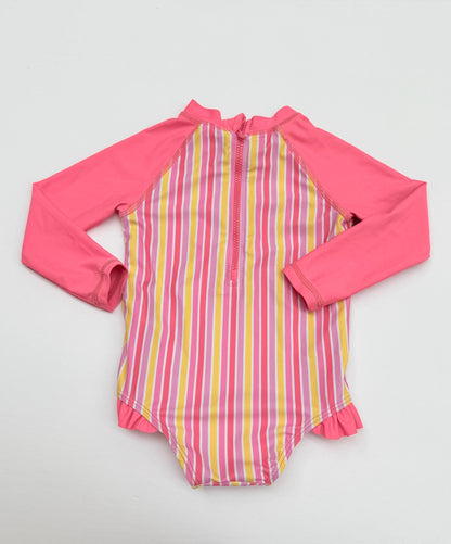 Joe Fresh Striped Rashguard One-Piece 12-18m