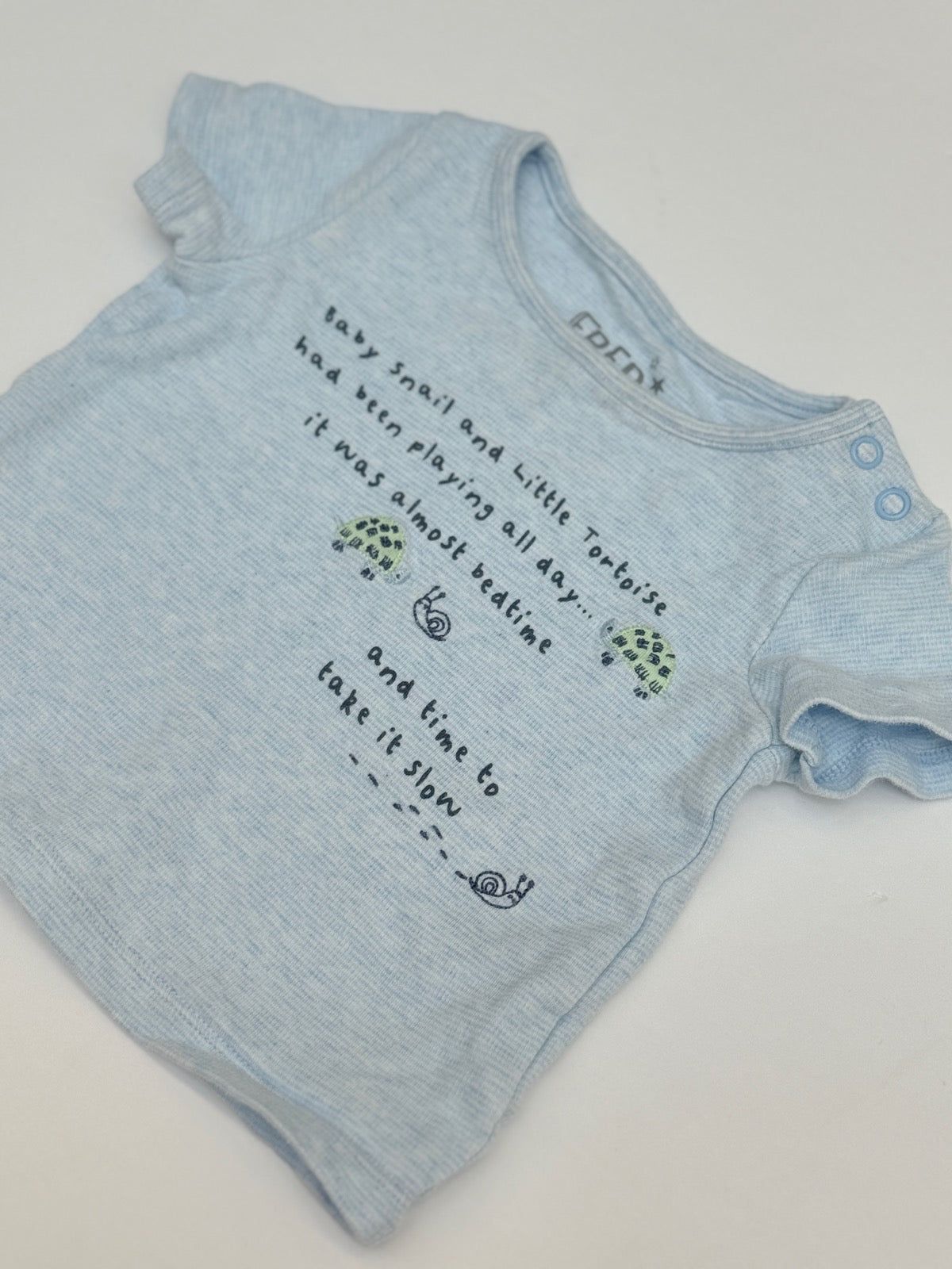 Fred Baby Snail Tortoise T-Shirt Newborn