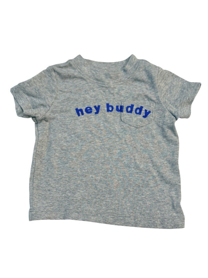 Carter's Hey Buddy Gray Tee 3m