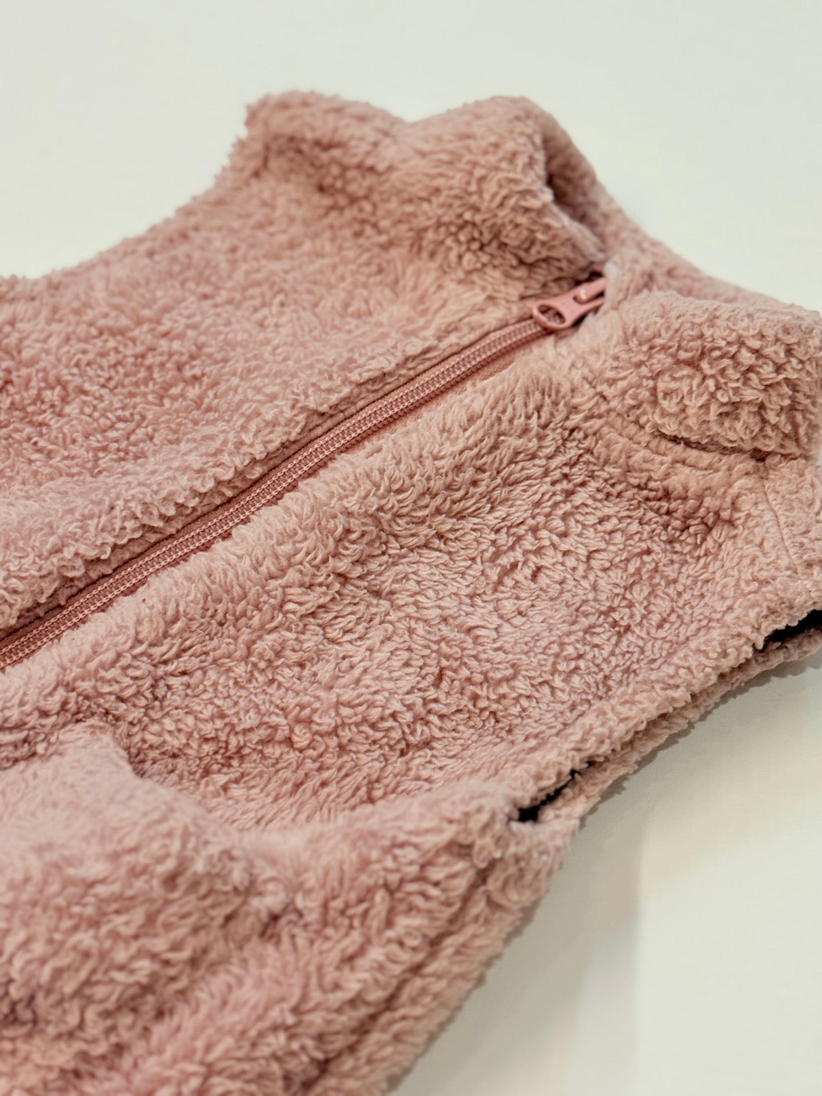 Old Navy Pink Sherpa Vest 12-18M