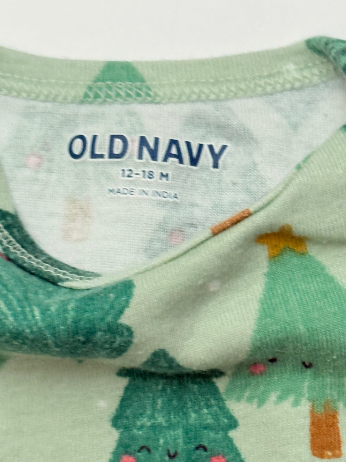 Old Navy Christmas Trees Bodysuit 12-18M