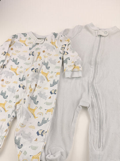 Kyle & Deena Safari Animal Sleeper Set 0-3M