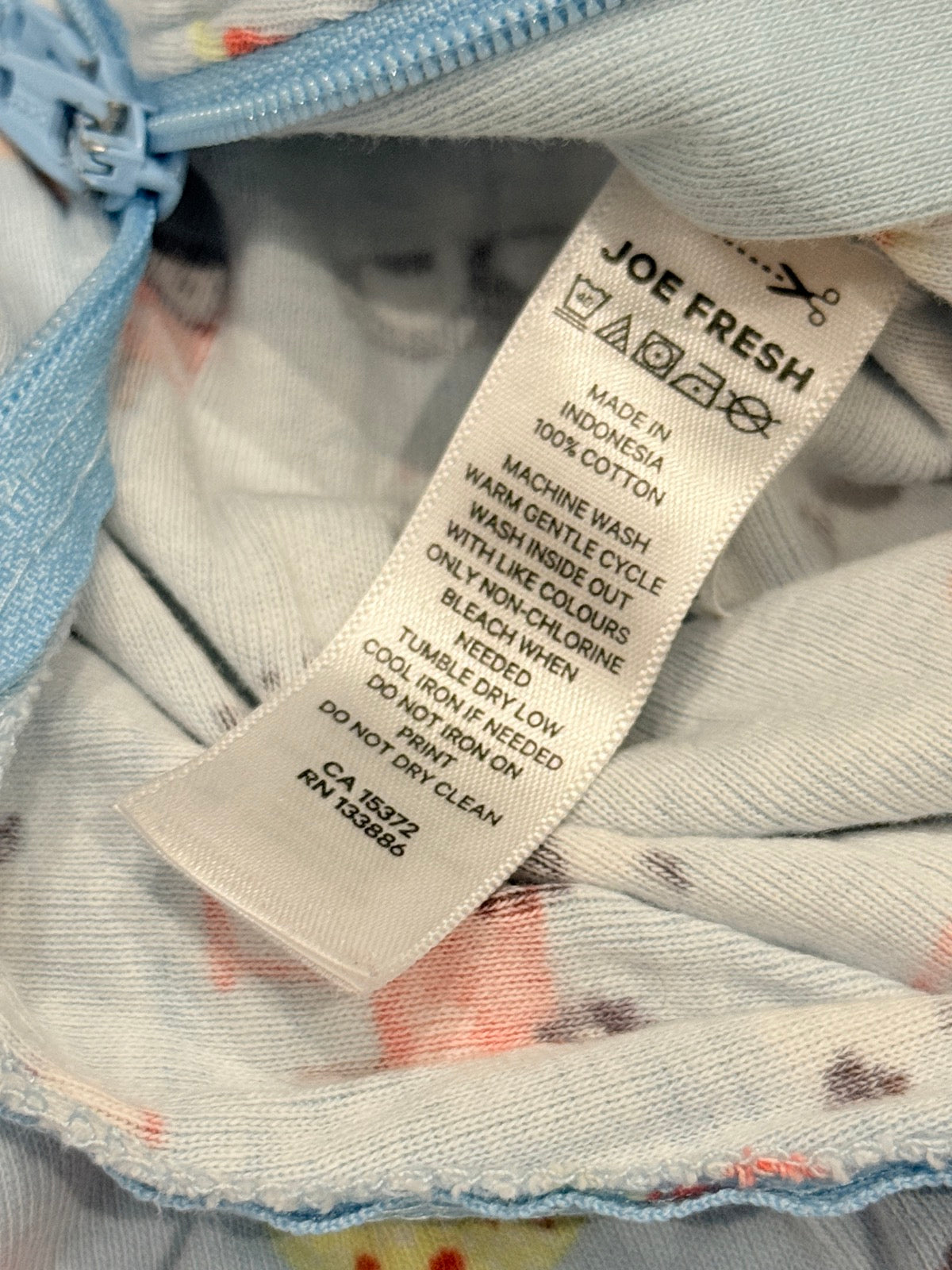 Joe Fresh Farm Print Footed Sleeper 3-6M