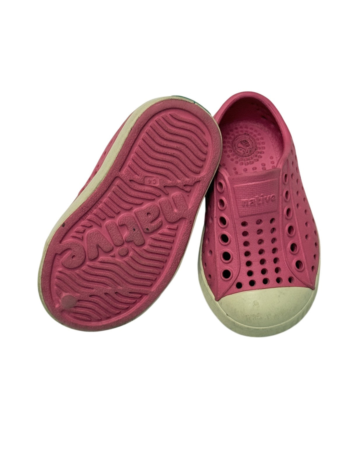 Native Jefferson Pink Slip-On Shoes C4