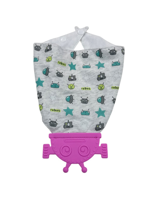 Robot Teether Bandana Bib 3-6M