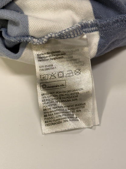 H&M Blue Striped Polo Shirt 12-18m