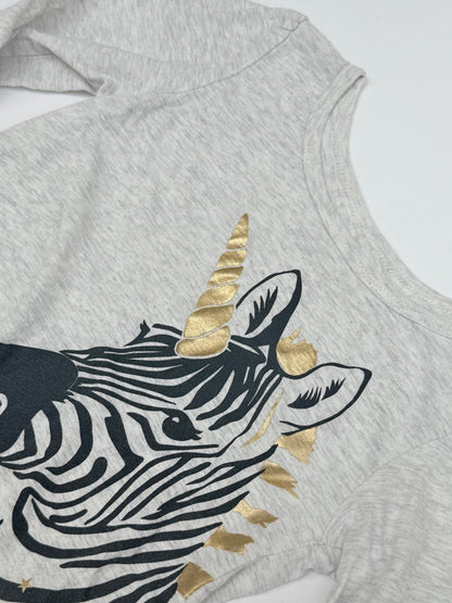 Carter's Zebra Unicorn Peplum Top 4/5