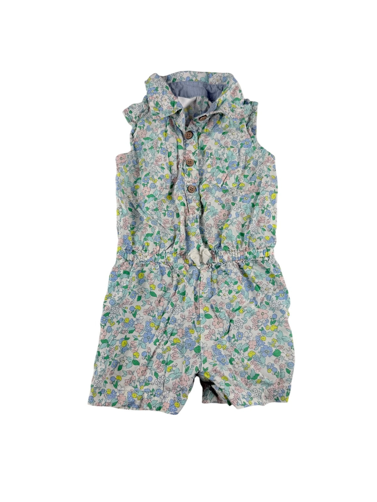 Carter's Floral Sleeveless Romper 18M
