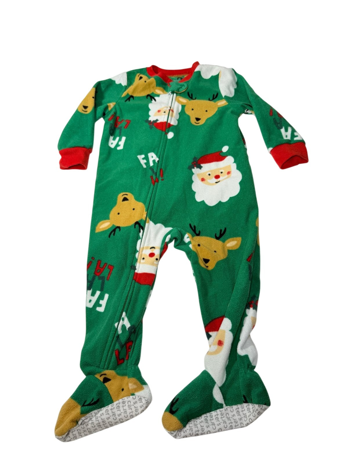 Carter's Santa Reindeer Fleece Sleeper 18M