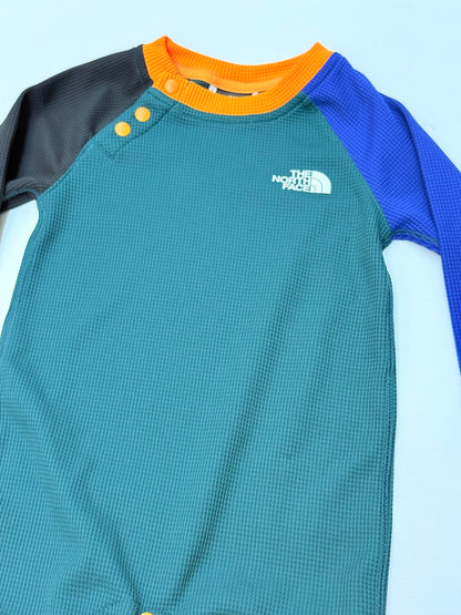The North Face Colorblock Waffle Romper 12-18M