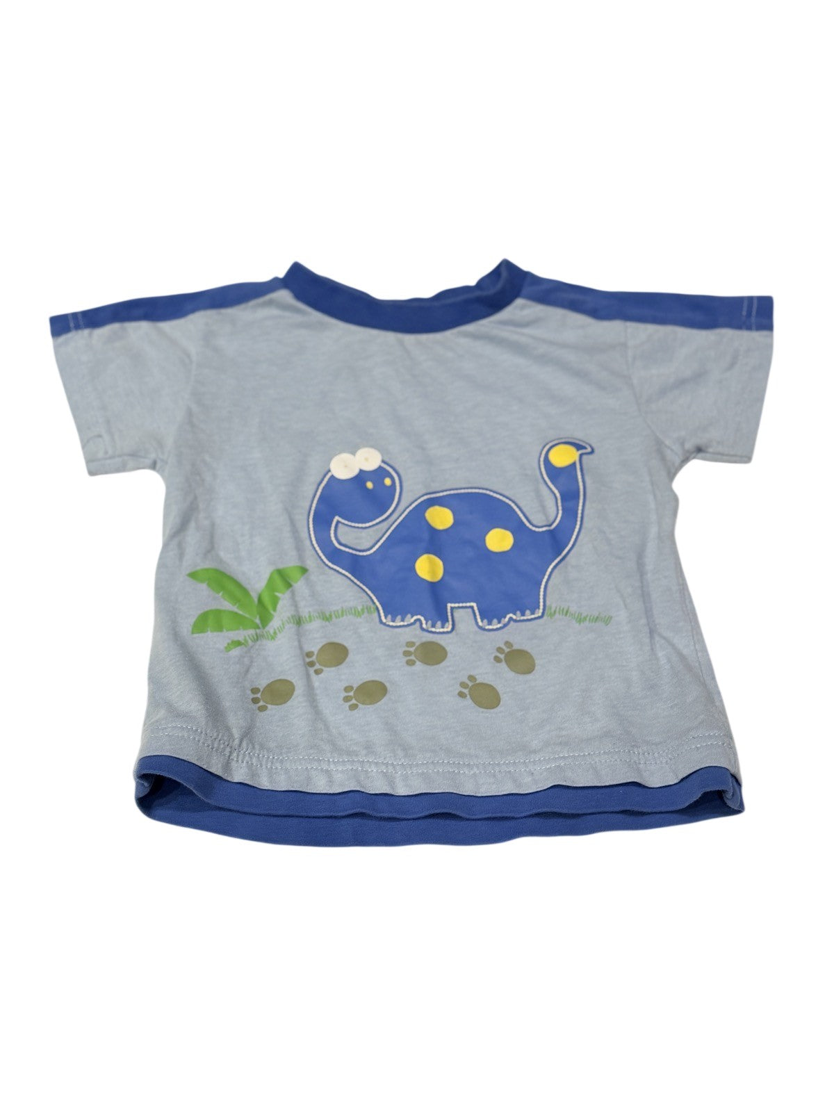 Blue Dinosaur Graphic Tee Size 2