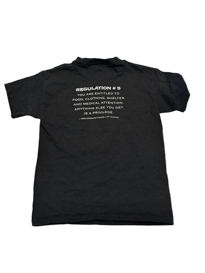 Hanes Alcatraz Black Graphic T-Shirt S
