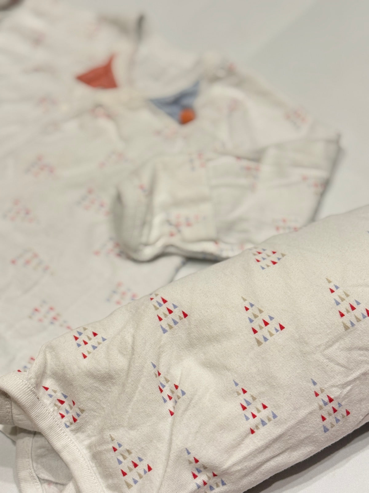 Ago Bang Cotton Triangle Print Wrap and Blanket Set 3-6m