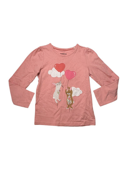 Mini Boden Bunny Balloon Long Sleeve Top 5-6Y