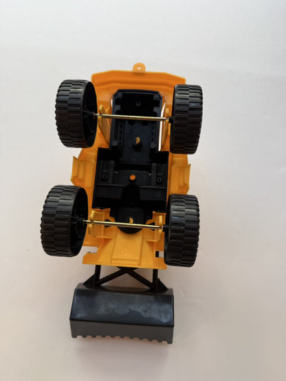 Yellow Plastic Toy Front Loader Bulldozer