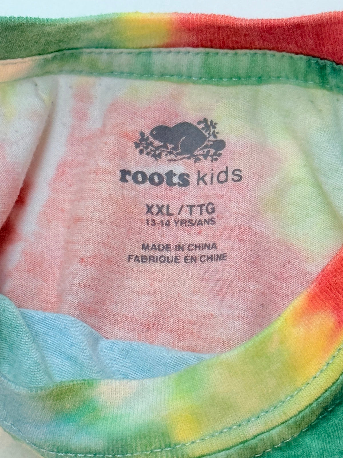 Roots Kids Tie-Dye T-Shirt Size XXL (13-14) 13-14Y