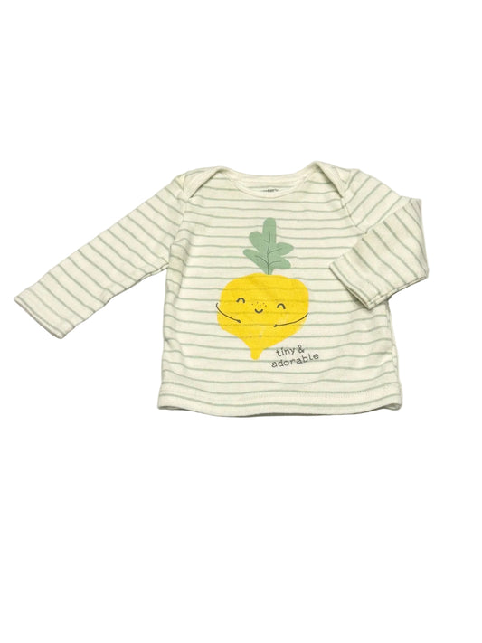 Carter's Striped Turnip Graphic Long Sleeve 3m
