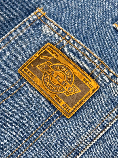 W.A.R.O. Denim Bib Overalls Size 7-8y