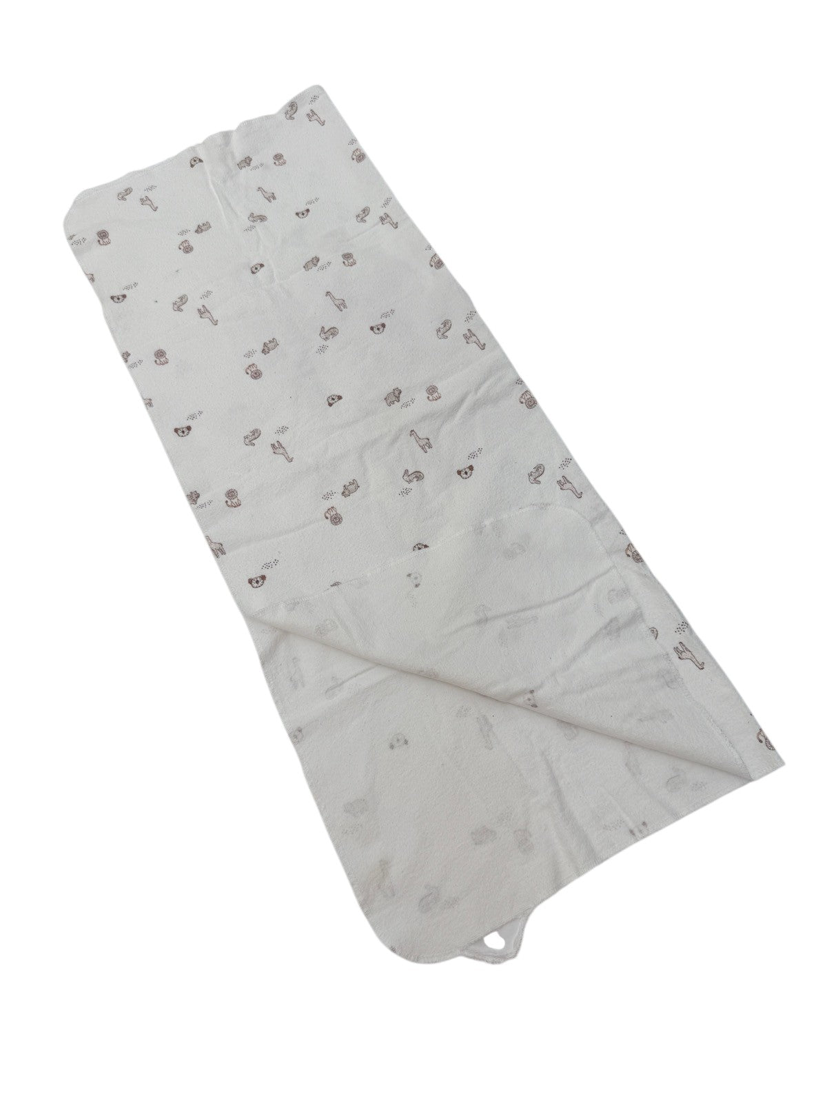 Animal Print Flannel Baby Receiving Blanket