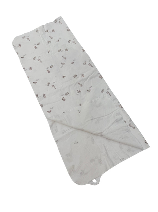 Animal Print Flannel Baby Receiving Blanket