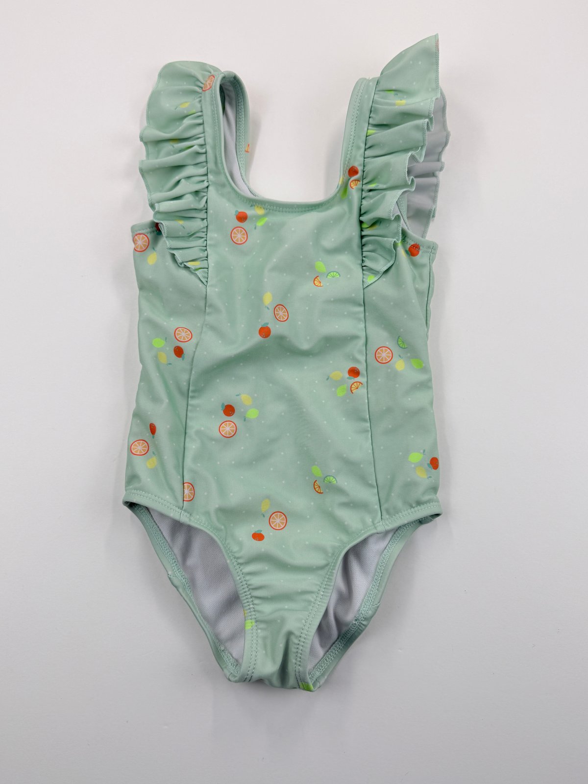 Cat & Jack Citrus Print Ruffle Swimsuit 3T