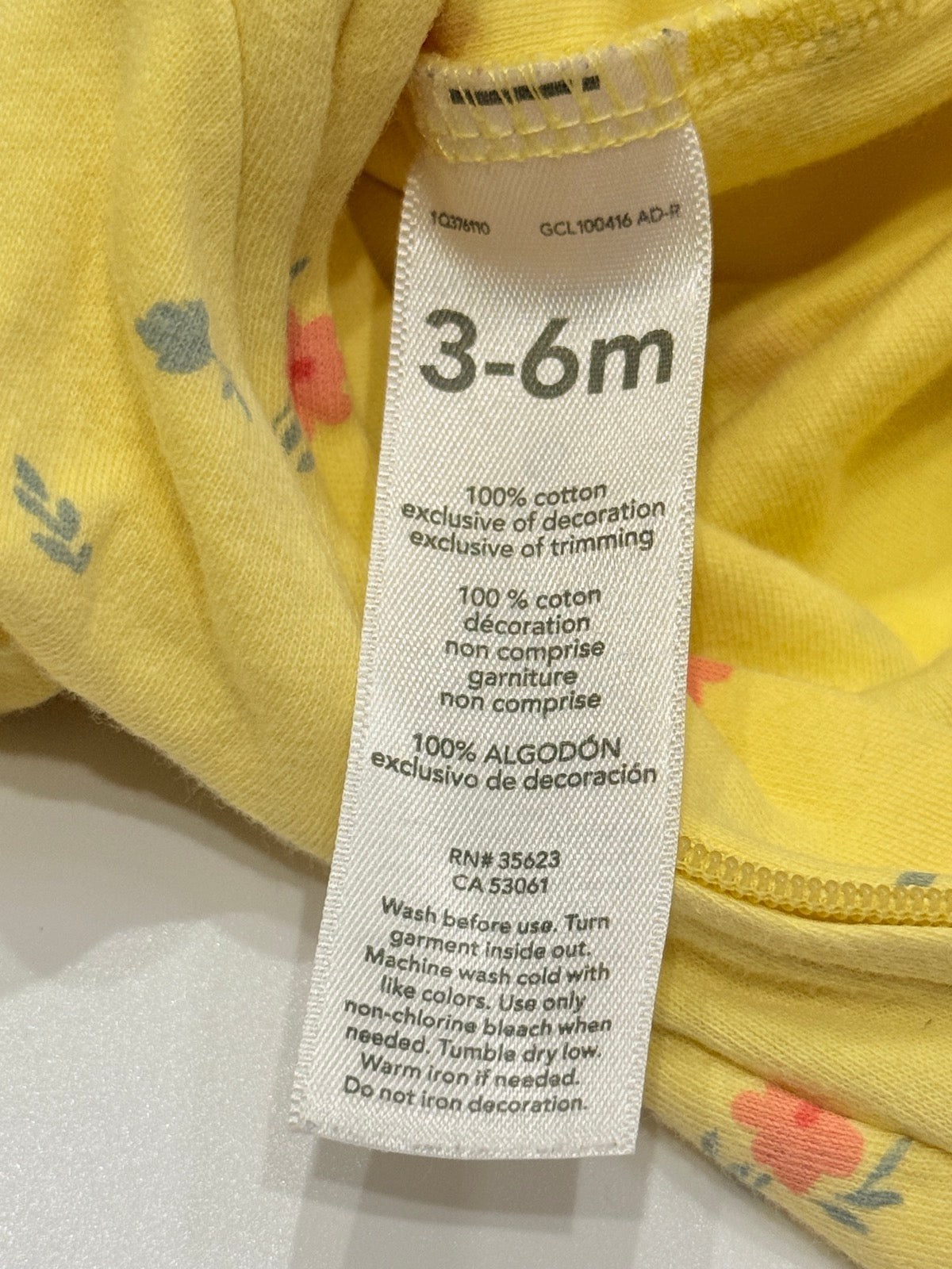 Carter's Child of Mine Floral Sleeper 3-6M