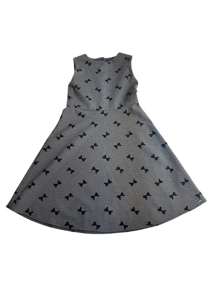 Tommy Hilfiger Gray Bow Print Dress Size M