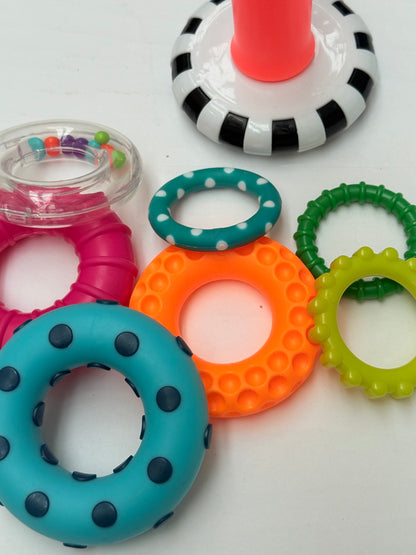 Sassy Stacks of Circles Stacking Ring Toy