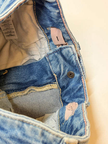 Mini Boden Embroidered Denim Shorts Size 6Y